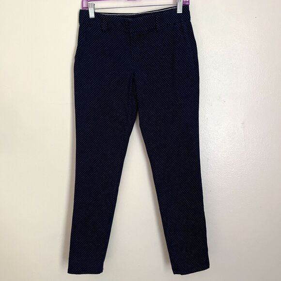 Tommy Hilfiger Women’s Hampton Polka Dot Slim Stretch Chino Pants, Navy/White- 2 - Picture 1 of 9